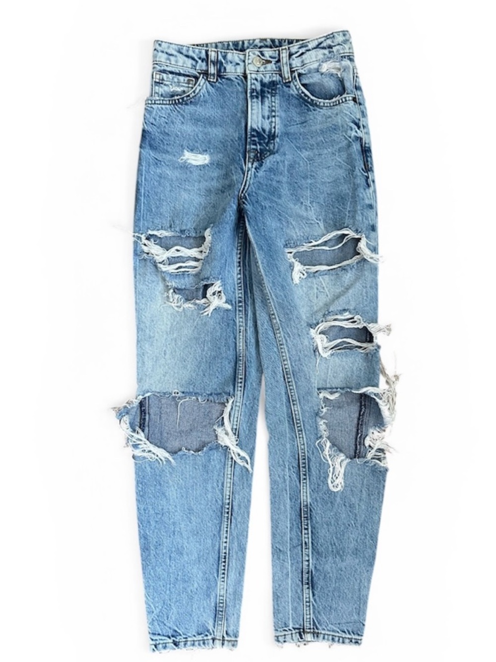 Bershka Distressed Jeans XS – Trendy Teen Style